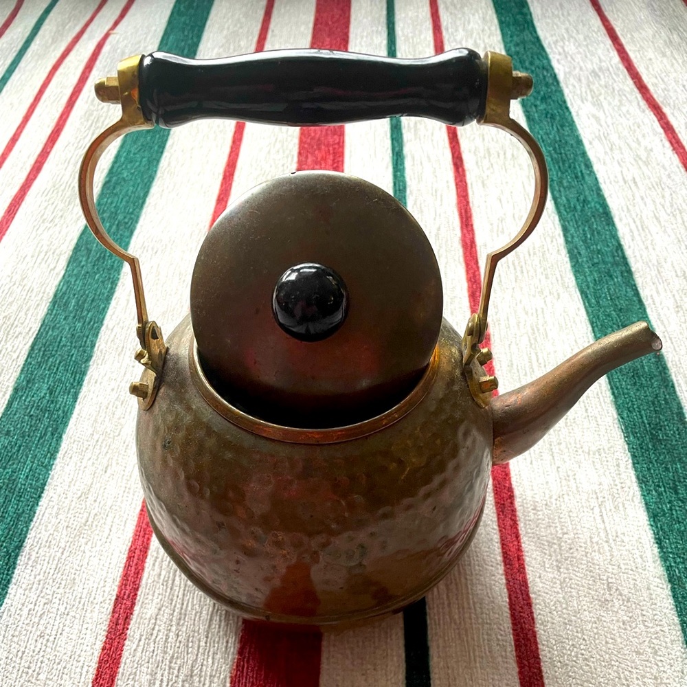 Copper tea kettle